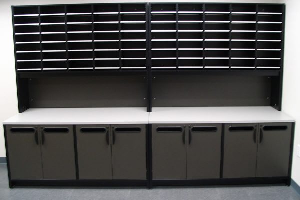 Mail Room Sort Module on Mail Room Console Table