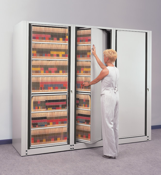 Color Coded Rotary Filing System, color coded filing supplies