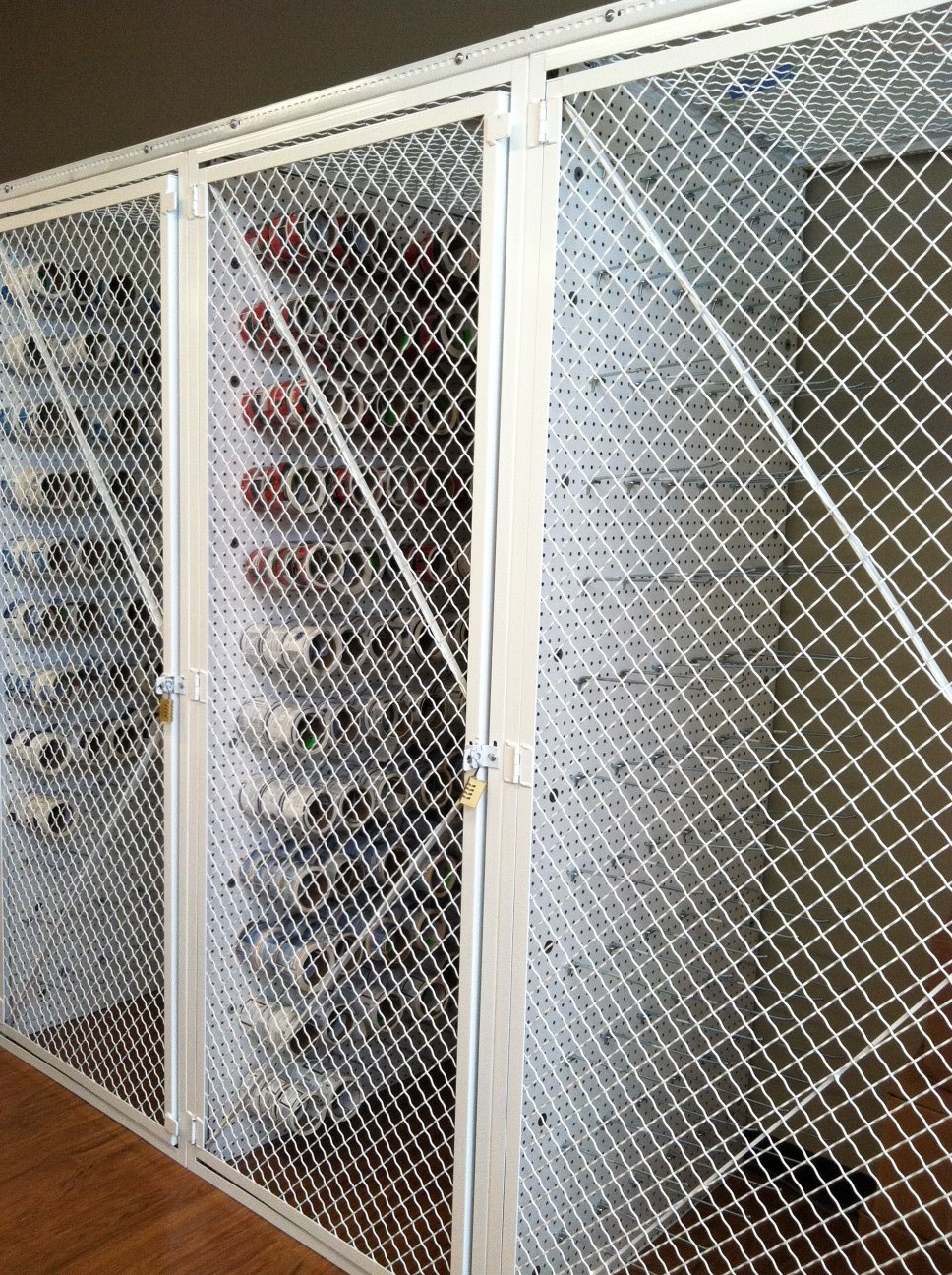 Wire Security Cages, Woven Wire Cage Storage Lockers