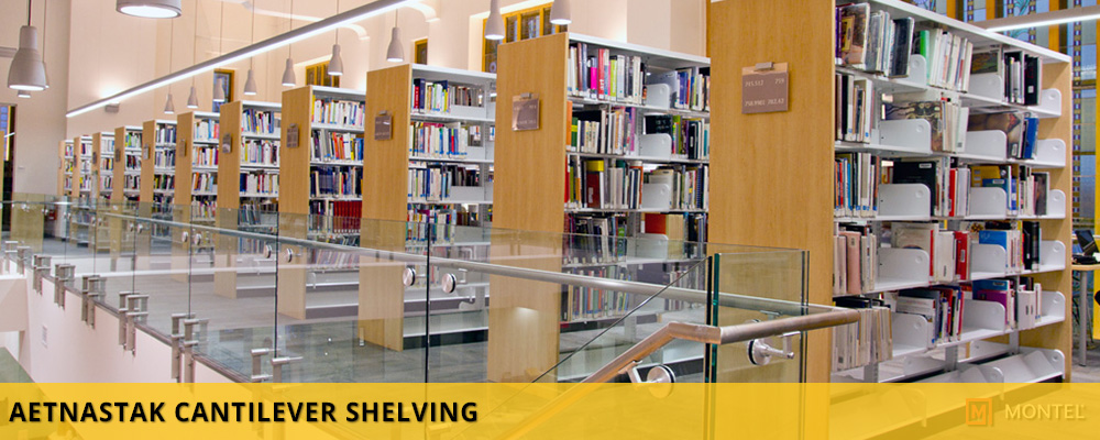 Aetnastak Cantilever Shelving - Shelving System for School Libraries