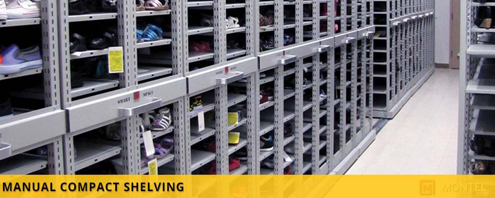 Manual Compact Shelving - High Density Manual Shelving Systems