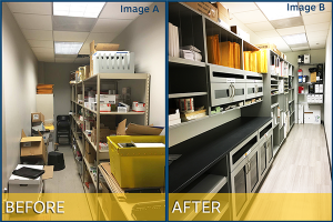 Modular Casework Before and After - Replace Modular Casework - Upgrade Modular Casework