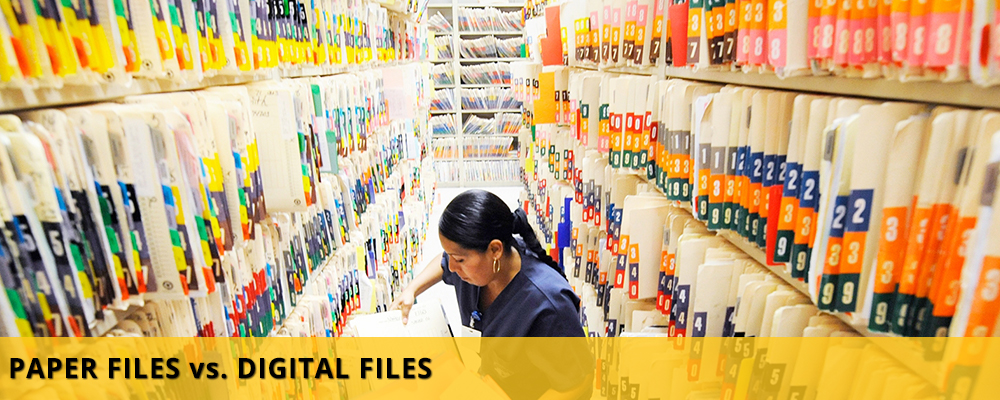 Paper Files vs. Digital Files - Filing System
