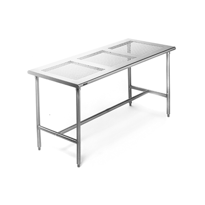 Lab Table - Perforated Steel Cleanroom Tables