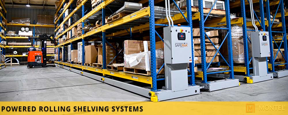 Powered Rolling Shelving Systems - High Density Rolling Storage Systems