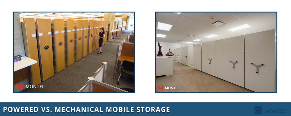 Powered vs. Mechanical Mobile Storage - High Density Mobile Storage Systems