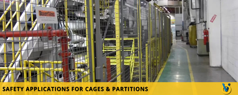Safety Applications for Cages & Partitions - Wire Mesh Cages